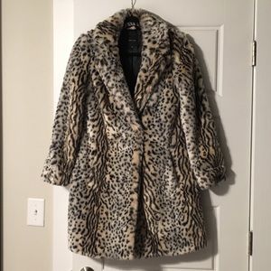 Leopard Print Faux Fur Coat - SO Soft!